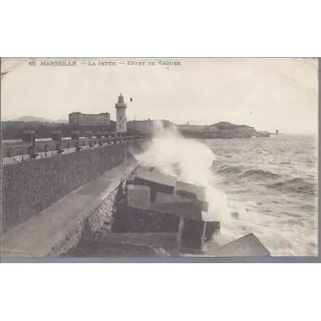 Artisanat Carte postale 13 - Marseille - La jetee - Effet de vagues