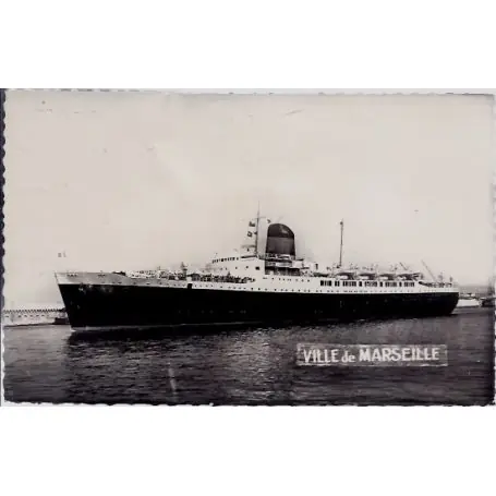 Carte postale 13 - Marseille - le ferry - Non voyage - Dos divise... Usine Directe