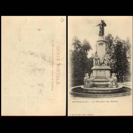 Vente Directe Carte postale 13 - Marseille - Le monument des Mobiles