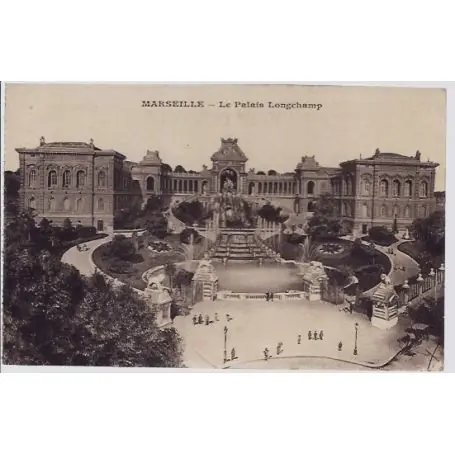 Must-Have Carte postale 13 - Marseille - Le Palais Longchamp - Non voyage - Dos divise...