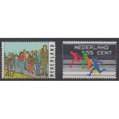Premium Pays-Bas - 1976 - No 1048/1049 - Sports divers