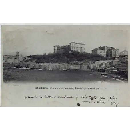 Top Qualité Carte postale 13 - Marseille - Le Pharo, institut Pasteur - Voyage - Dos non divise...