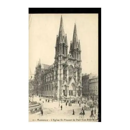 Carte postale 13 - MARSEILLE - L'EGLISE St VINCENT DE PAUL Nouvel Arrivage