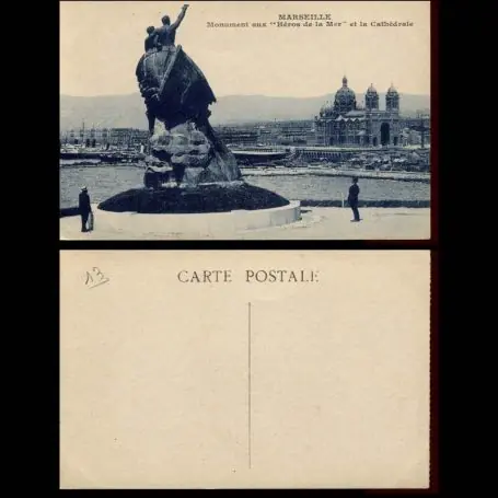 Expédié Aujourd’hui Carte postale 13 - Marseille - Monument aux heros de la mer