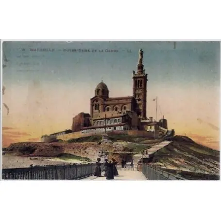 Dernière Chance Carte postale 13 - Marseille - Notre-Dame de la Garde - Non voyage - Dos divise...