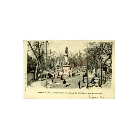 Carte postale 13 - MARSEILLE - PERSPECTIVE DES ALLEES MEILHAN Pas Cher