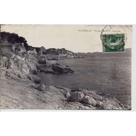 Petit Prix Carte postale 13 - Marseille - promenade de la corniche - Voyage - Dos divise...
