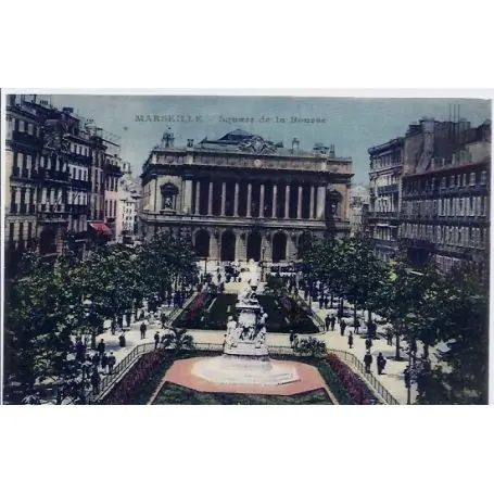Acheter Direct Carte postale 13 - Marseille - Square de la Bourse - Non voyage - Dos divise...