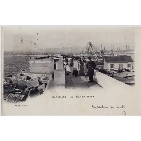 Nouvel Arrivage Carte postale 13 - Marseille - Sur la Jetee - Voyage - Dos non divise...