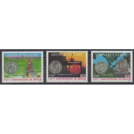 Togo - 1987 - No PA639/PA641 - Histoire - Monnaies, billets ou médailles Artisanat