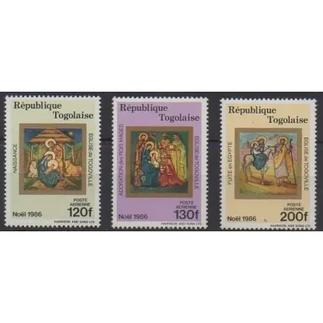Togo - 1986 - No PA624/PA626 - Noël Meilleure Vente