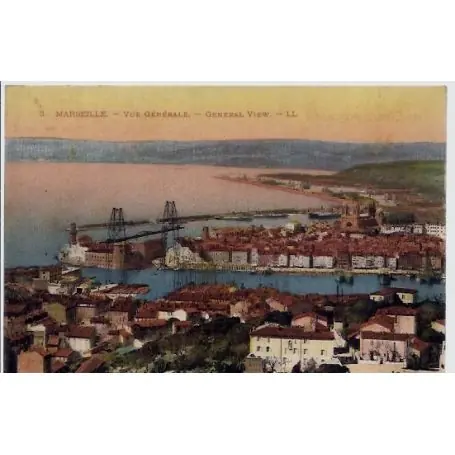 Nouveauté Carte postale 13 - Marseille - Vue generale - General View - Voyage - Dos divise...