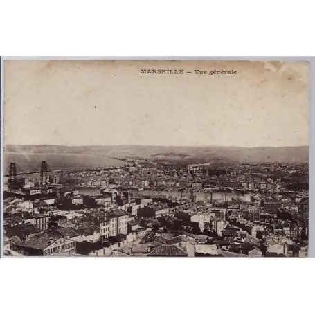 Carte postale 13 - Marseille - Vue generale - Voyage - Dos divise... Édition Limitée