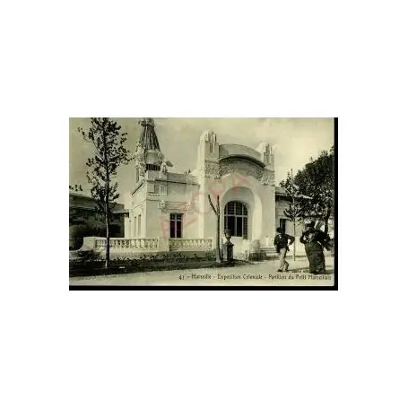 Carte postale 13 - MARSEILLE EXPO. COLONIALE - LE PETIT MARSEILLAIS Promotion Saisonnière