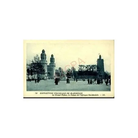 Offre Exclusive Carte postale 13 - MARSEILLE EXPOSITION COLONIALE -GRAND PALAIS