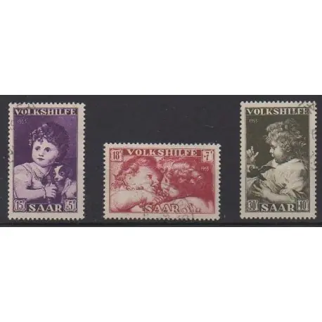 Prix Choc Sarre - 1953 - No 323/325 - Enfance - Oblitérés