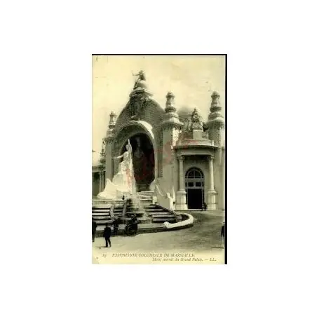 Populaire Carte postale 13 - MARSEILLE MOTIF CENTRAL GRAND PALAIS DE L'EXPOSITI
