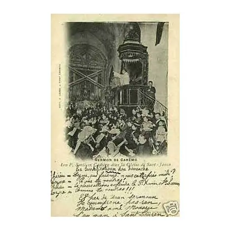 Carte postale 13 - Sermon de Caremo - Lou P. Cadiero dins la Gleiso.. Must-Have