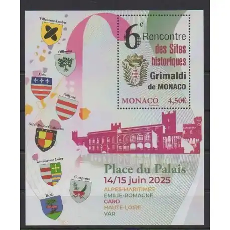 Marque Monaco - 2025 - 6ème rencontre des sites historiques