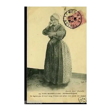 Prix Cassé Carte postale 13 - Type Marseillais - La Poissonniere