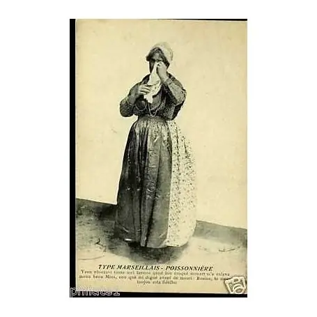 Artisanat Carte postale 13 - Type Marseillais - La Poissonniere