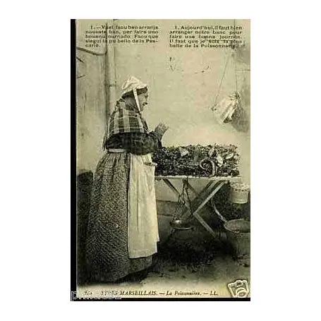 En Vogue Carte postale 13 - Type Marseillais - La Poissonniere