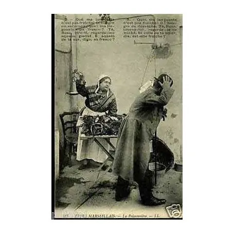 Original Carte postale 13 - Type Marseillais - La Poissonniere