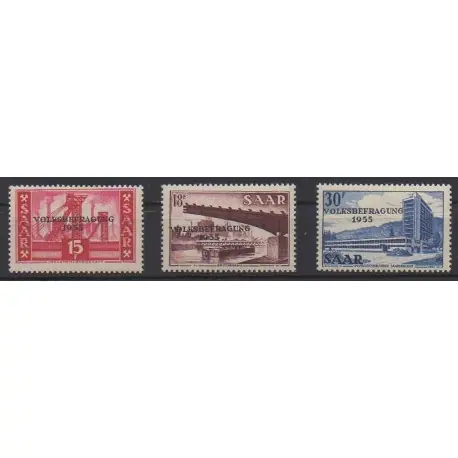 Livraison Express Sarre - 1955 - No 344/346