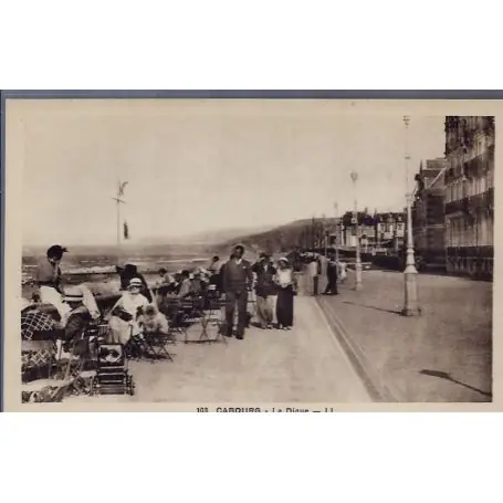 Soldes Carte postale 14 - Cabourg - La digue - Non voyage - Dos divise...