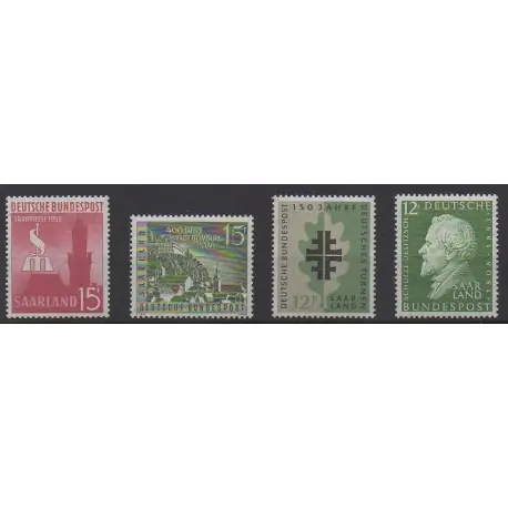 Livraison Mondiale Sarre - 1958 - No 417/420
