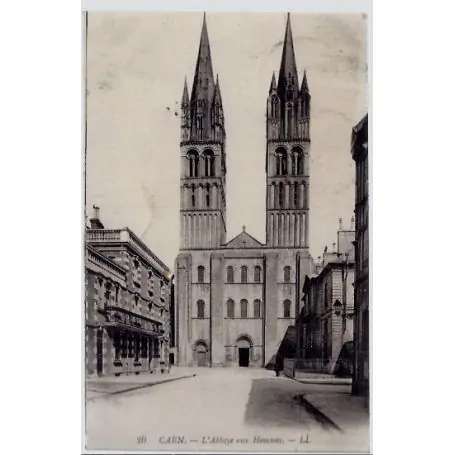 Carte postale 14 - Caen - L ' Abbaye aux Hommes - Voyage - Dos divise... Offre Du Jour