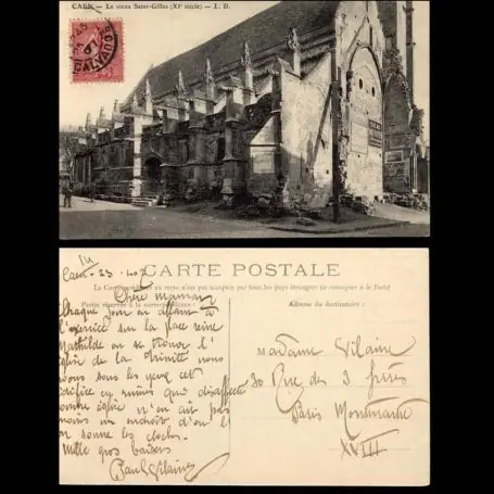 Livraison Gratuite Carte postale 14 - Caen - Le vieux Saint Gilles