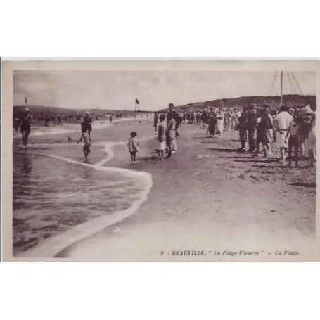 Carte postale 14 - Deauville - La plage fleurie - la plage - Voyage - Dos divise... Achetez Aujourd’hui