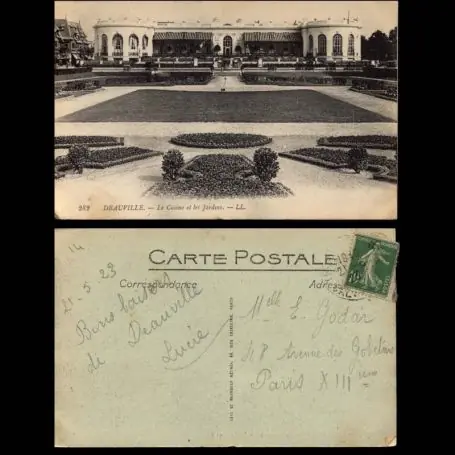 Livraison Gratuite Carte postale 14 - Deauville - Le Casino et les Jardins