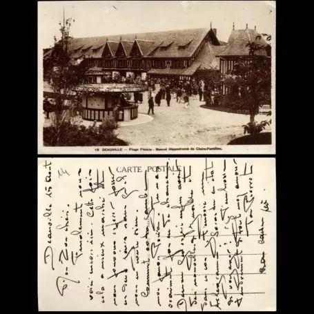 Carte postale 14 - Deauville - Plkage fleurie - Nouvel hippodrome de Claire-Fointaine Meilleur Choix