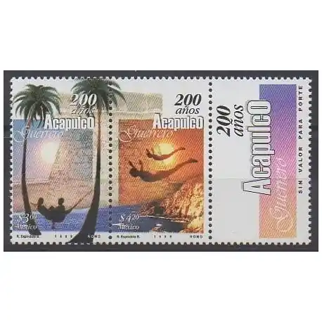 Quantité Limitée Mexique - 1999 - No 1859/1860 - Tourisme