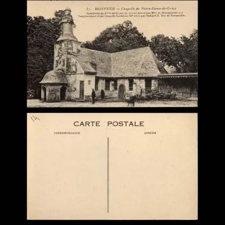 Meilleur Choix Carte postale 14 - honfleur - Chapelle de Notre Dame de Grace
