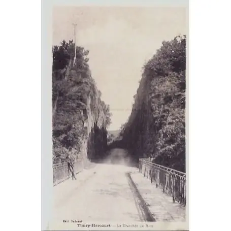 Top Qualité Carte postale 14 - Thury-Harcourt - La tranchee du Hom - Non voyage - Dos divise...