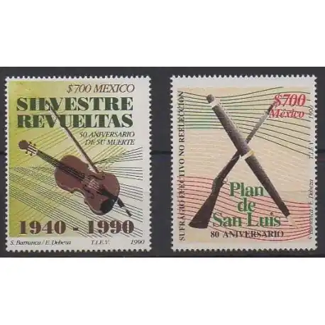 Mexique - 1990 - No 1337/1338 Prix Cassé
