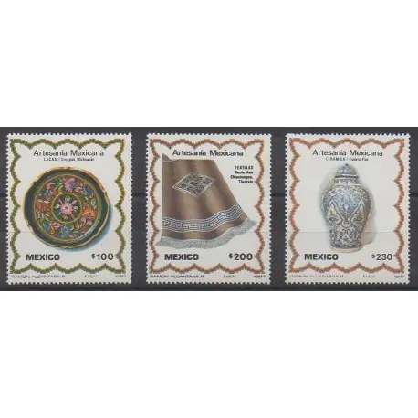 Bon Marché Mexique - 1987 - No 1186/1188 - Artisanat ou métiers