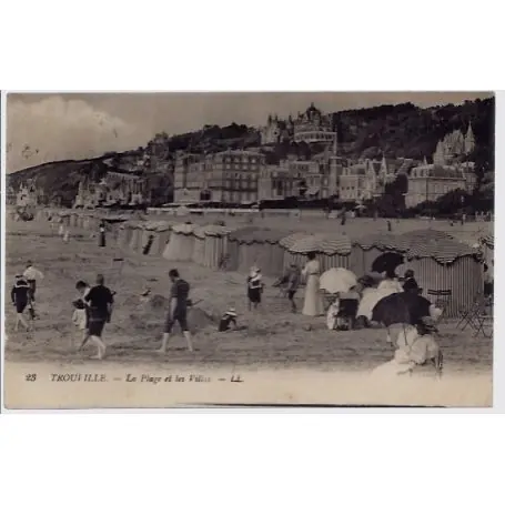 Achetez Aujourd’hui Carte postale 14 - Trouville - La plage et les villas - Voyage - Dos divise...