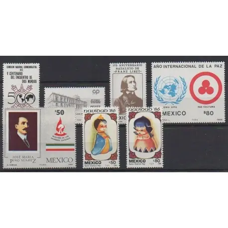 Mexique - 1986 - No 1169/1175 Quantité Limitée