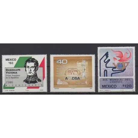 Mexique - 1986 - No 1166/1168 Quantité Limitée