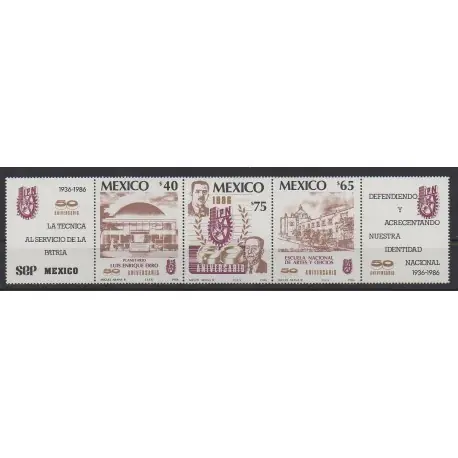Mexique - 1986 - No 1144/1146 - Sciences et Techniques Gros Lot