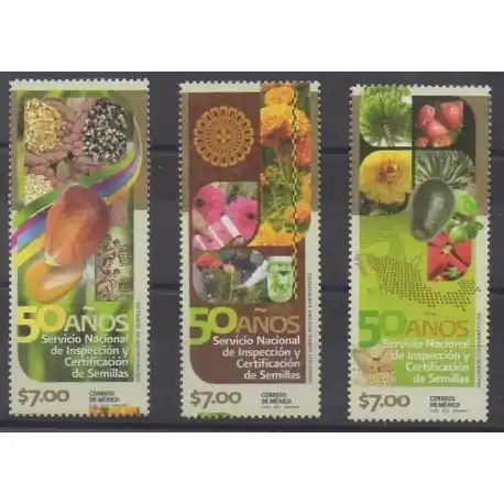 Mexique - 2011 - No 2592/2594 - Fruits ou légumes Pas Cher
