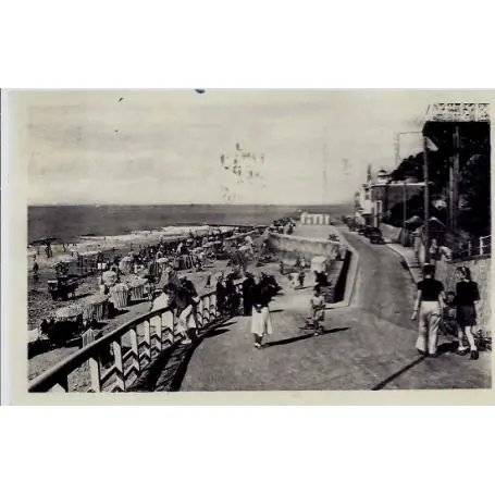 Marque Carte postale 14 -Villerville - La plage vers le casino - Voyage - Dos divise...