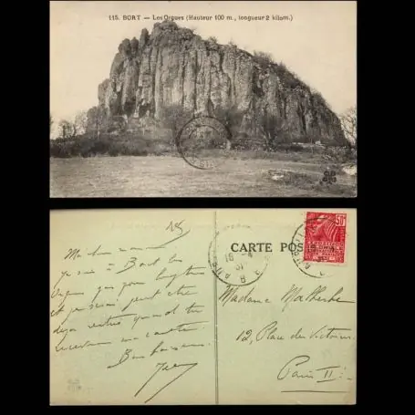 Meilleur Choix Carte postale 15 - Bort - Les Orgues - Hauteur 100m