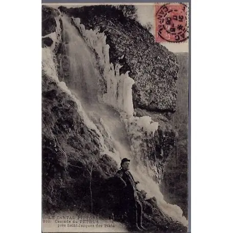 Nouveauté Carte postale 15 - Cantal - Cascade du Petrus pres Saint-Jacques des Blats - Voyage - Dos ...