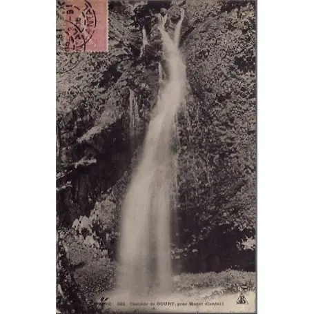 Carte postale 15 - Cascade de Gourt pres Menet - Voyage - Dos divise... Achetez Aujourd’hui