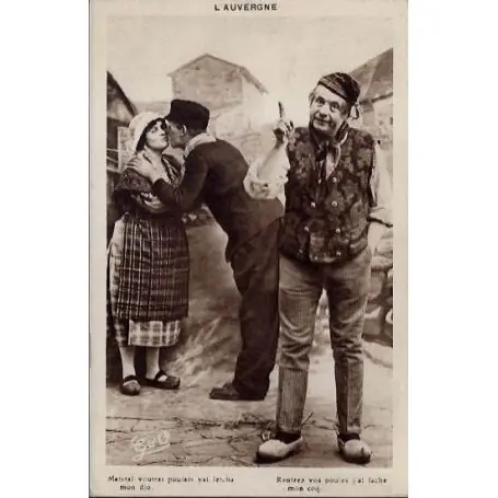 Retour Gratuit Carte postale 15 - L'auvergne - Maissai voutrai poulais yai leicha mon djo - Rentrez vos pou